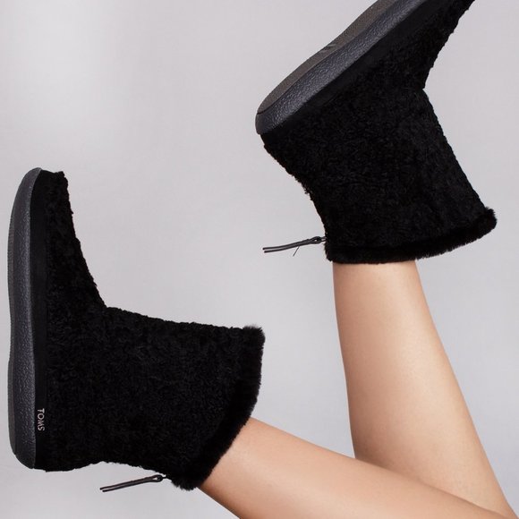 Toms Shoes - TOMS Women's Plush Faux bootie slippers